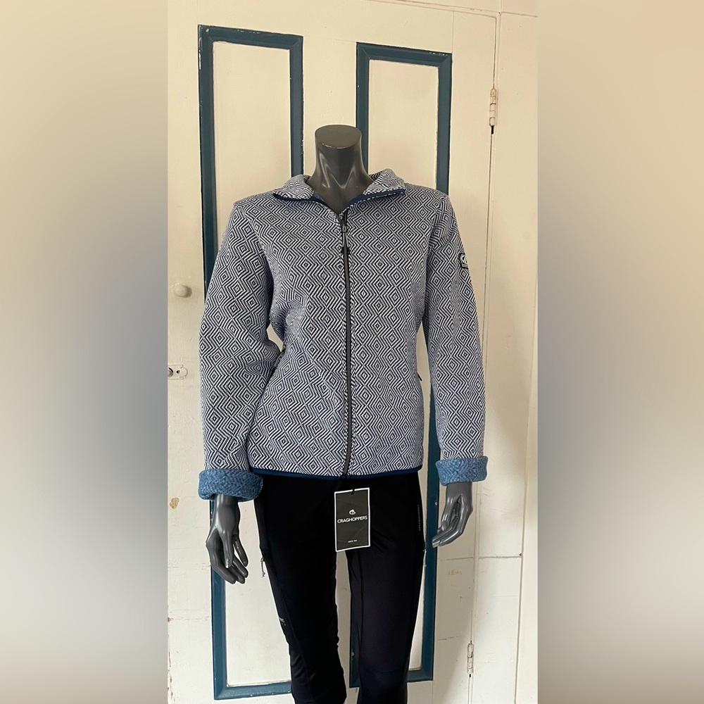 Dare2b Women's Blue Patterned Fleece Jacket NWOT